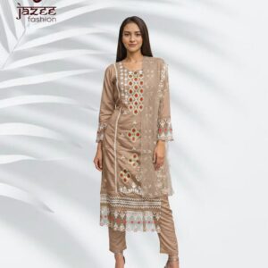 Organza Dupatta Heavy Embroidery Roman Silk